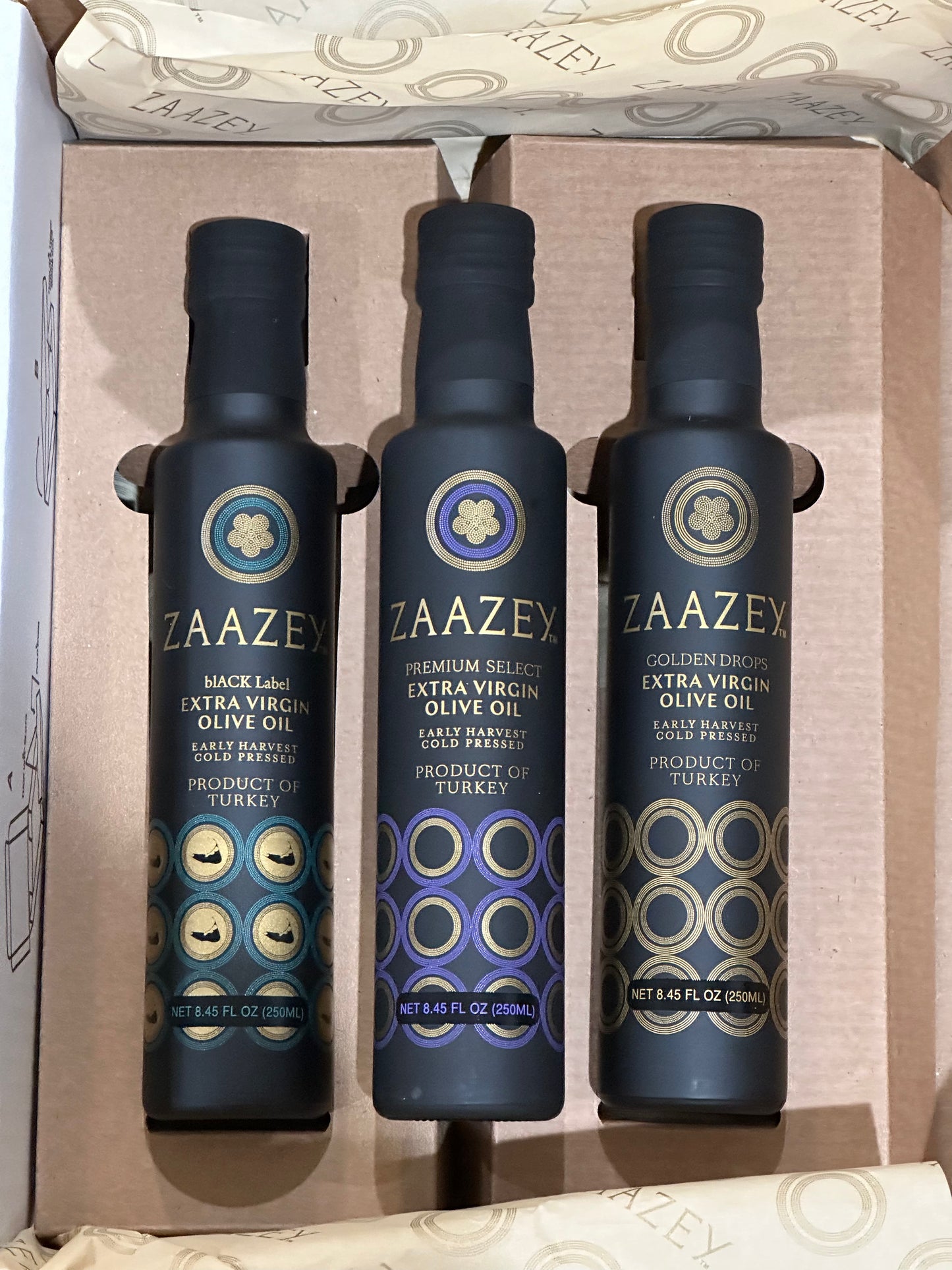 ZAAZEY® EVOO collection 3 / 8.45 FL.OZ (250ML)